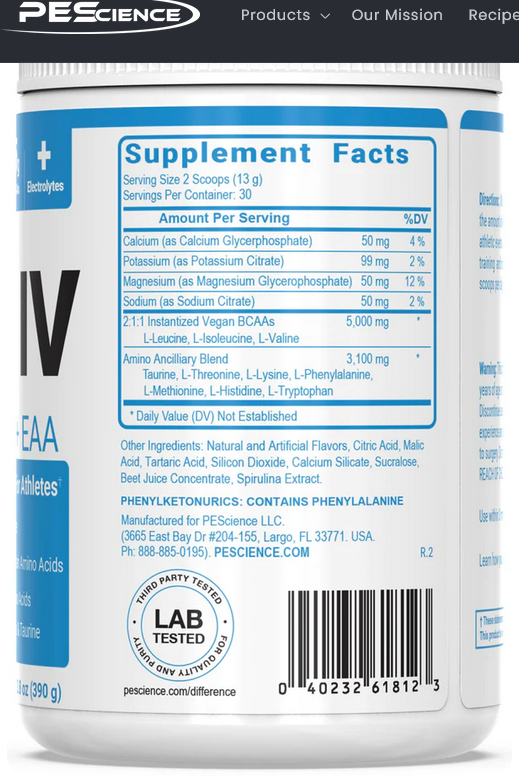 PEScience Amino IV