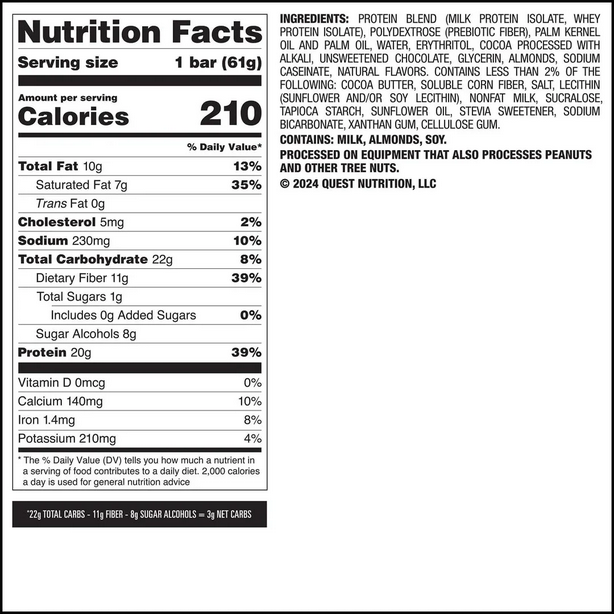 Quest Overload Protein Bar