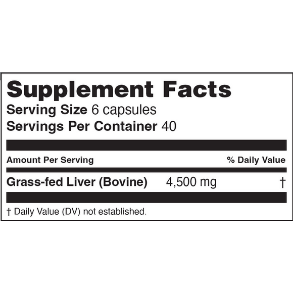 Beverly Ultra 40 Beef Liver 240 Capsules