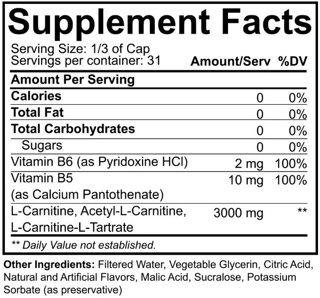 Nutrakey L-Carnitine 3000
