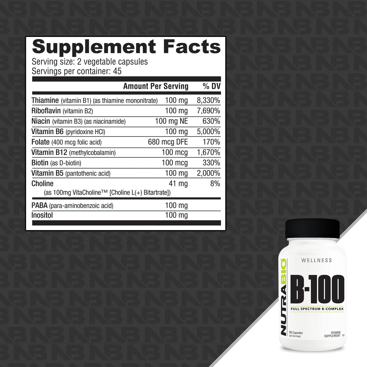 Nutrabio B-100 90 Capsules