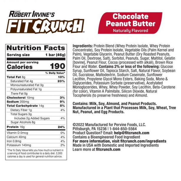 Fit Crunch Wafer Chocolate Peanut Butter