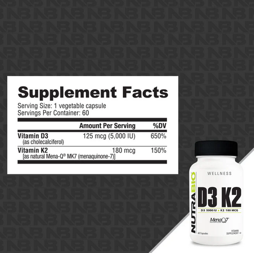 Nutrabio Vitamin D3 K2